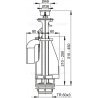 Vypúšťací ventil s dvojtlačítkom Alca A08A