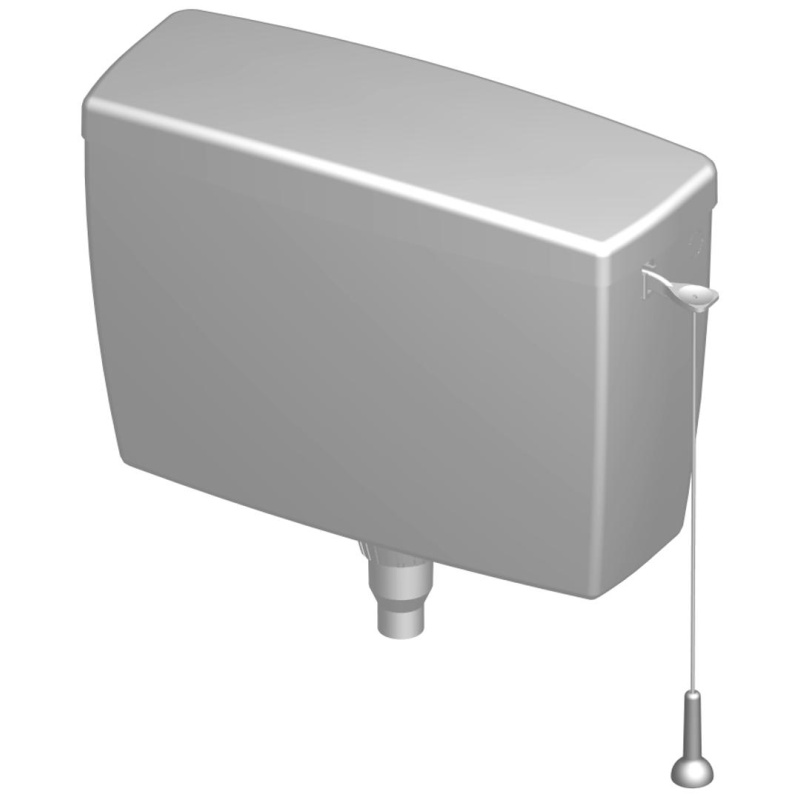 T-2454 WC splachovacia nádržka plastová horná montáž, splachovanie: 3/9 litrov, tiahlo