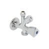SAMTEK rohový ventil pre pračku a WC 1/2"x3/8"x3/4"